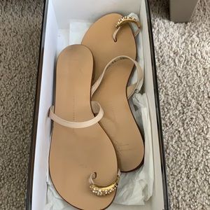 Aunthetic Giuseppe Zanotti Jeweled Sandals, size 36/6